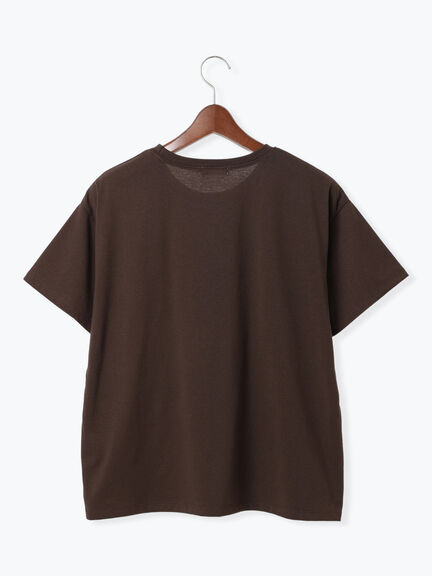 フラワー転写プリントTシャツ（オフホワイト/ブラック/ブラウン）｜Te chichi TERRASSE（テチチ テラス）通販