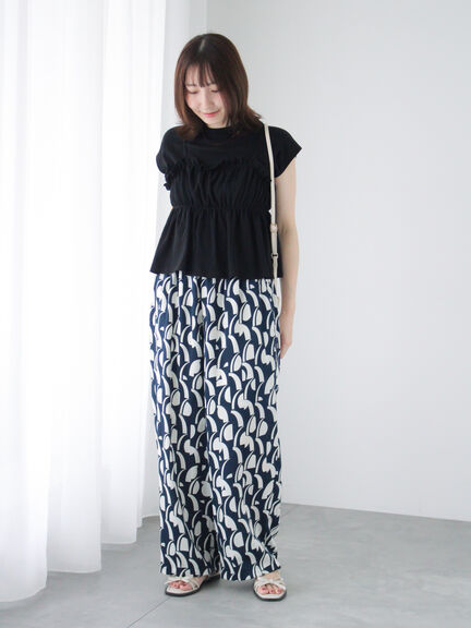 ワッフルビスチェセットTシャツ（オフホワイト/ブラック/オレンジ）｜Te chichi TERRASSE（テチチ テラス）通販