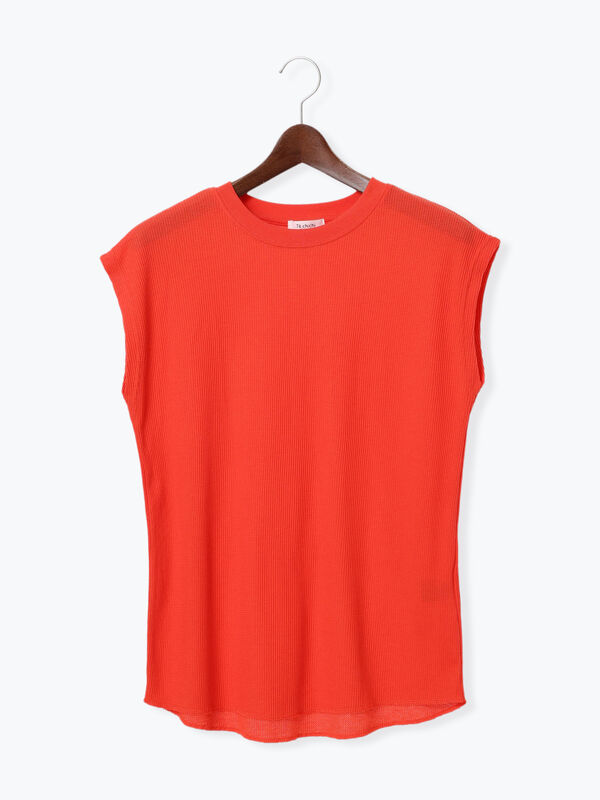 セール】 ワッフルビスチェセットTシャツ（オフホワイト/ブラック