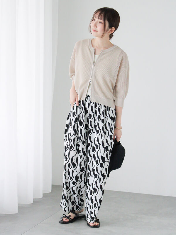 セール】 メッシュダブルジップカーディガン（ブラック/ベージュ