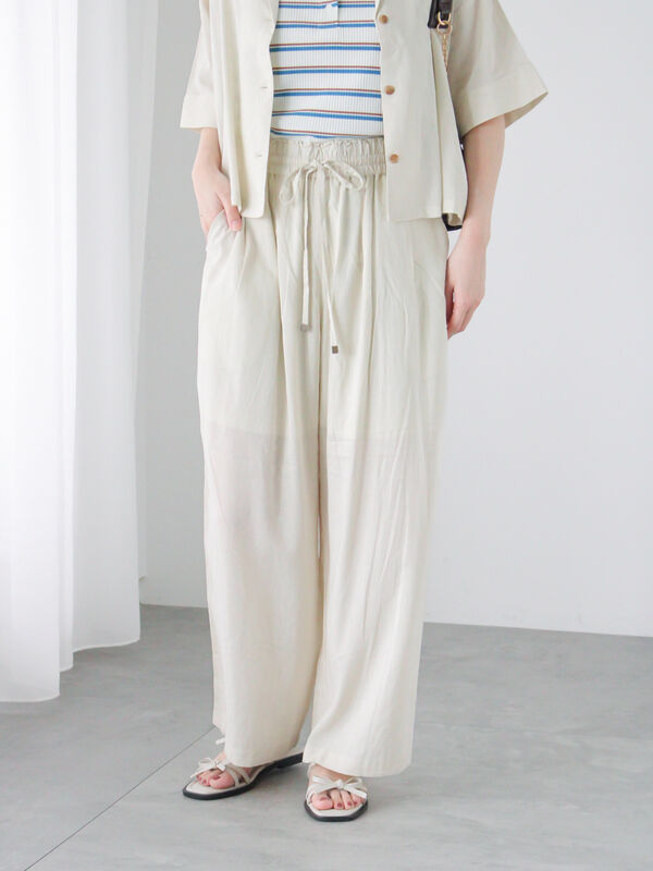 【新品タグ付き】BEAMS moncao モンサオ /リネン イージーパンツ S 30123_thumbnail.jpg