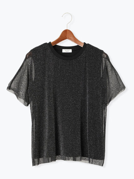 .OBJECT 黒トップス OWNth-オンス-】スラッシュダメージデザインニットトップス