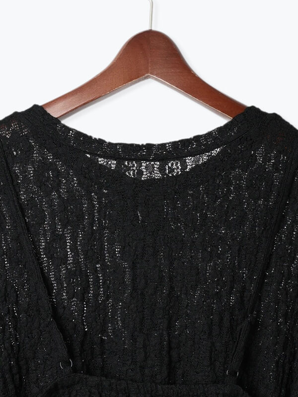 セール】 ビスチェ付きカットレーストップス（オフホワイト