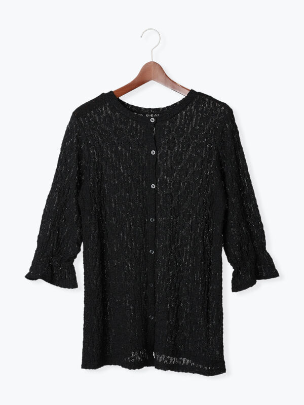 Chantal Thomassビスチェ 　【新品、未使用】 ビスチェ付きカットレーストップス（オフホワイト/ブラック