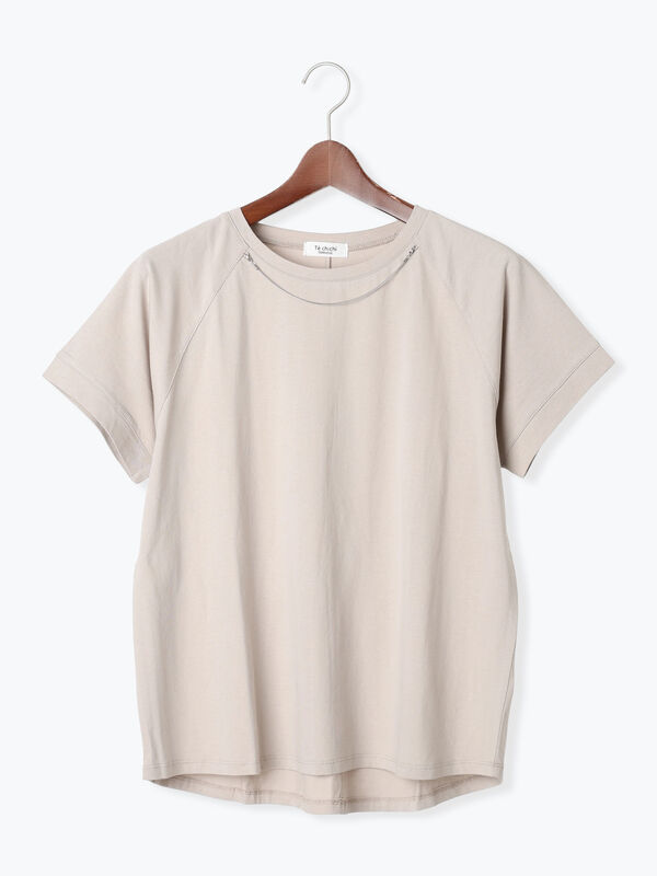 ネックレス付きTシャツ（グレー）｜Te chichi TERRASSE（テチチ テラス）通販