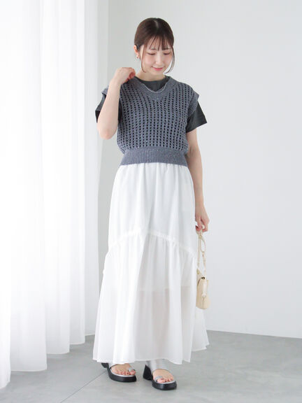 ネックレス付きTシャツ（オフホワイト/グレー/チャコールグレー）｜Te chichi TERRASSE（テチチ テラス）通販