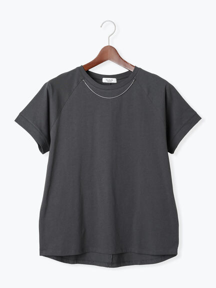ネックレス付きTシャツ（オフホワイト/グレー/チャコールグレー）｜Te chichi TERRASSE（テチチ テラス）通販