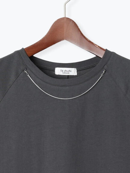 ネックレス付きTシャツ（オフホワイト/グレー/チャコールグレー）｜Te chichi TERRASSE（テチチ テラス）通販