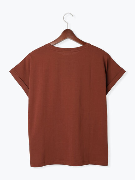 ハートモチーフホットフィットTシャツ（オフホワイト/ブラック/ブラウン）｜Te chichi TERRASSE（テチチ テラス）通販