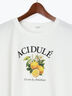 フルーツモチーフ柄Tシャツ（オフホワイト/チャコールグレー/ブラック）｜Te chichi TERRASSE（テチチ テラス）通販