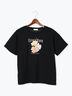フラワーモチーフプリントTシャツ（ブラック）｜Te chichi TERRASSE（テチチ テラス）通販