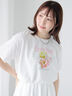 フラワーモチーフプリントTシャツ（オフホワイト/チャコールグレー/ブラック）｜Te chichi TERRASSE（テチチ テラス）通販
