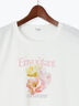 フラワーモチーフプリントTシャツ（オフホワイト/チャコールグレー/ブラック）｜Te chichi TERRASSE（テチチ テラス）通販