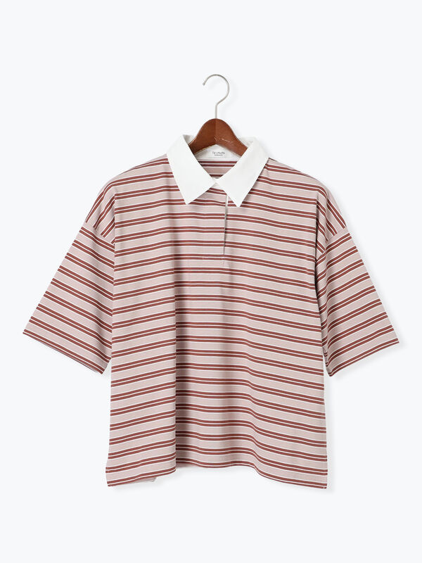 マルチボーダーラガーシャツ《2025autumn catalog item》（モカ）｜Te chichi TERRASSE（テチチ テラス）通販