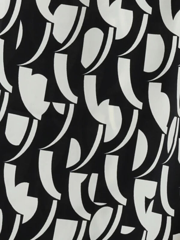 セール】 幾何柄プリントイージーパンツ（オフホワイト/ブラック