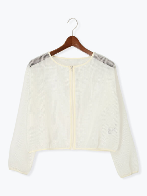 ノーカラーブルゾン　かなた sama 2WAY】ストレッチフラノ ノーカラーブルゾンジャケット（01-11JI02-204