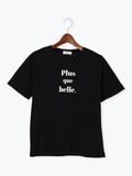 フラワーモチーフプリントTシャツ（ブラック）｜Te chichi TERRASSE（テチチ テラス）通販