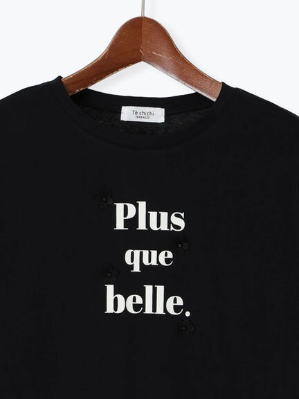フラワーモチーフプリントTシャツ（オフホワイト/ブラック/モカ）｜Te chichi TERRASSE（テチチ テラス）通販