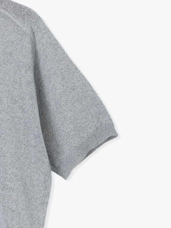 セール】 裾ロールステッチニット（グレー/チャコールグレー/ブラウン