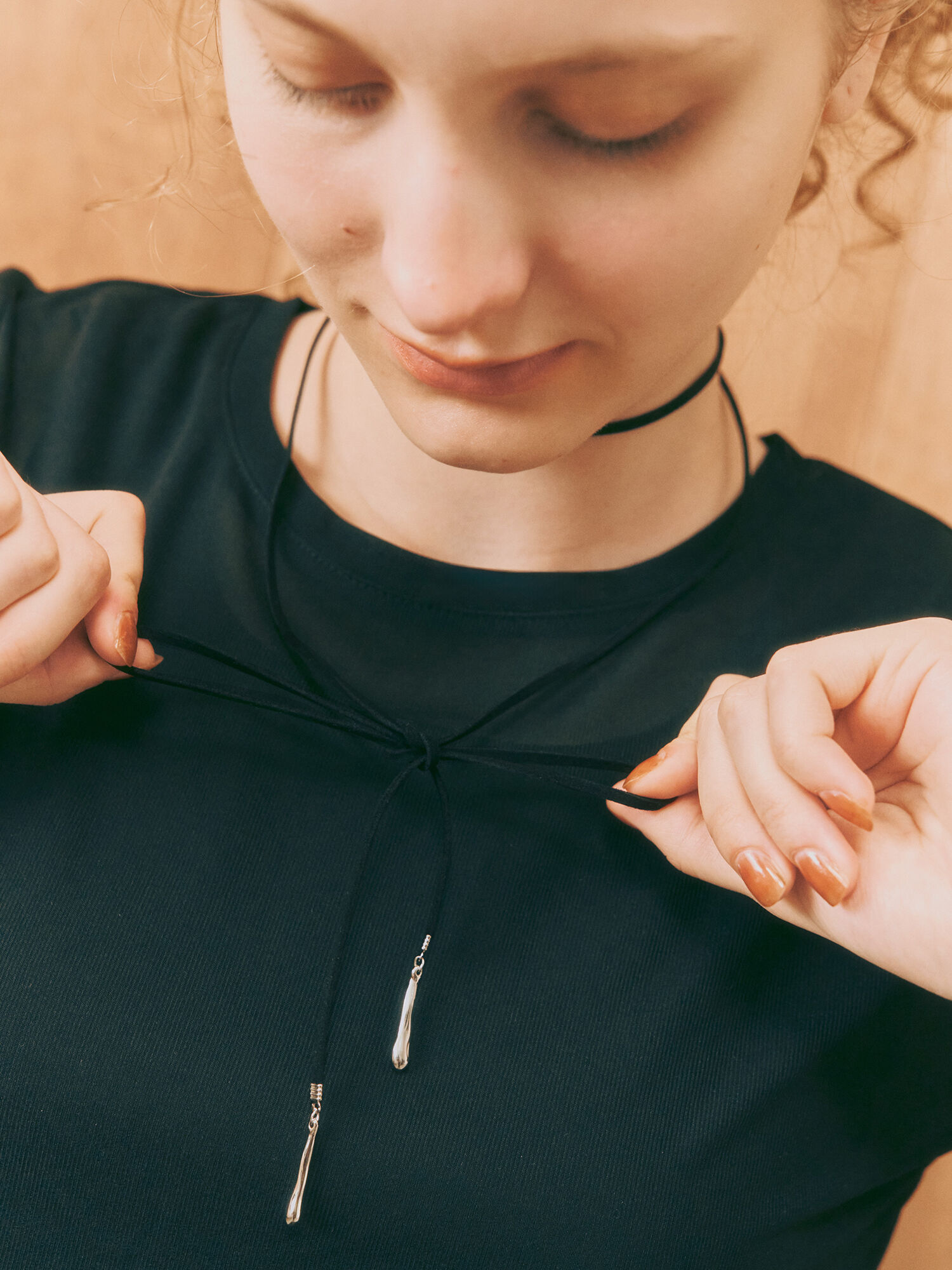 小物・アクセサリー atk555 シャンデリアスウェイプチ ネックレス | AHKAH / アーカー | 【公式