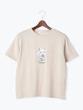 【接触冷感】犬モチーフプリントTシャツ（ベージュ）｜Te chichi TERRASSE（テチチ テラス）通販