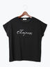【接触冷感】スパンコールロゴフレンチスリーブTシャツ(オフホワイト/ブラック/ネイビー)|Te chichi TERRASSE(テチチ テラス)通販