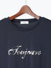 【接触冷感】スパンコールロゴフレンチスリーブTシャツ(オフホワイト/ブラック/ネイビー)|Te chichi TERRASSE(テチチ テラス)通販