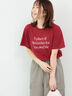 【接触冷感】ロゴプリントTシャツ（オフホワイト/ブラック/ボルドー）｜Te chichi TERRASSE（テチチ テラス）通販