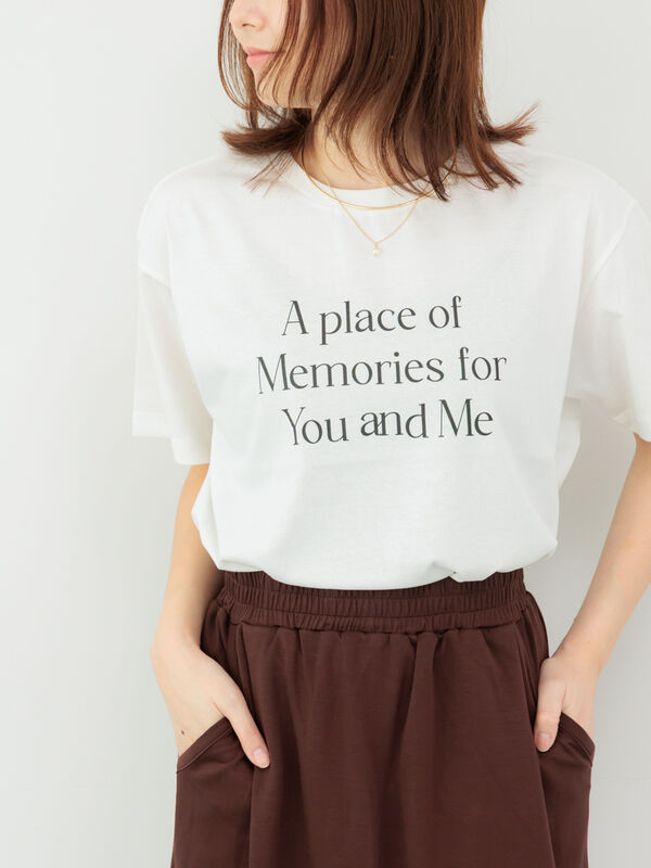 【接触冷感】ロゴプリントTシャツ（オフホワイト）｜Te chichi TERRASSE（テチチ テラス）通販