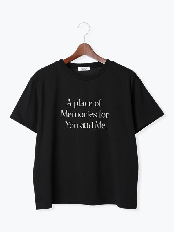 【接触冷感】ロゴプリントTシャツ（ブラック）｜Te chichi TERRASSE（テチチ テラス）通販
