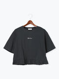 裾フリル刺繍Tシャツ（チャコールグレー）｜Te chichi TERRASSE（テチチ テラス）通販