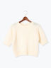 リボンヤーンハーフスリーブニット（オフホワイト）｜Te chichi TERRASSE（テチチ テラス）通販