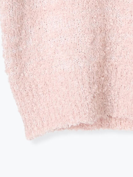 リボンヤーンハーフスリーブニット（オフホワイト/グレー/ブラック/ピンク）｜Te chichi TERRASSE（テチチ テラス）通販