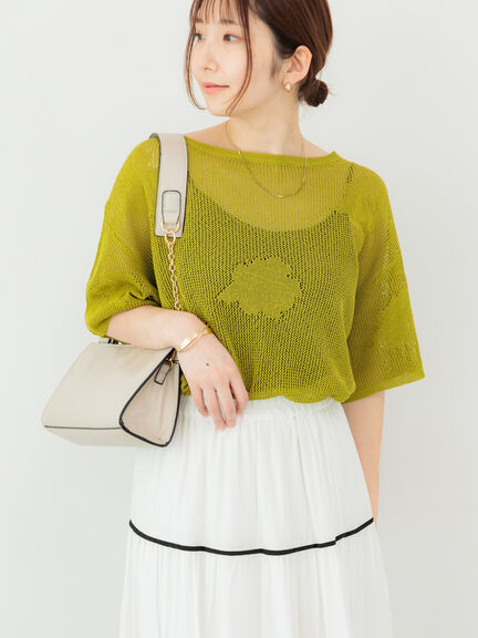 トップス anko ぽこぽこクロップドトップス(カットソー・Tシャツ) | a.v.v(アー