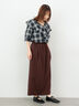 オンブレーチェックフリルブラウス《2025autumn catalog item》（オフホワイト/ブラック/ブラウン）｜Te chichi TERRASSE（テチチ テラス）通販