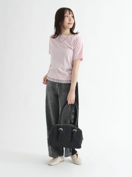 サイドラインデニムパンツ《2025autumn catalog item》（ブラック/ブルー）｜Te chichi TERRASSE（テチチ テラス）通販