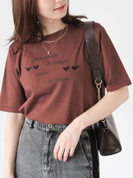 Tシャツ(ブラウン/茶色系)｜レディースファッション通販のCAN ONLINE SHOP