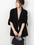 ロールアップテーラードジャケット《2025autumn catalog item》(ブラック)|Te chichi TERRASSE(テチチ テラス)通販
