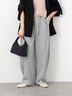 アウトシームスウェットカーブパンツ《2025autumn catalog item》(グレー/ブラック/モカ)|Te chichi TERRASSE(テチチ テラス)通販