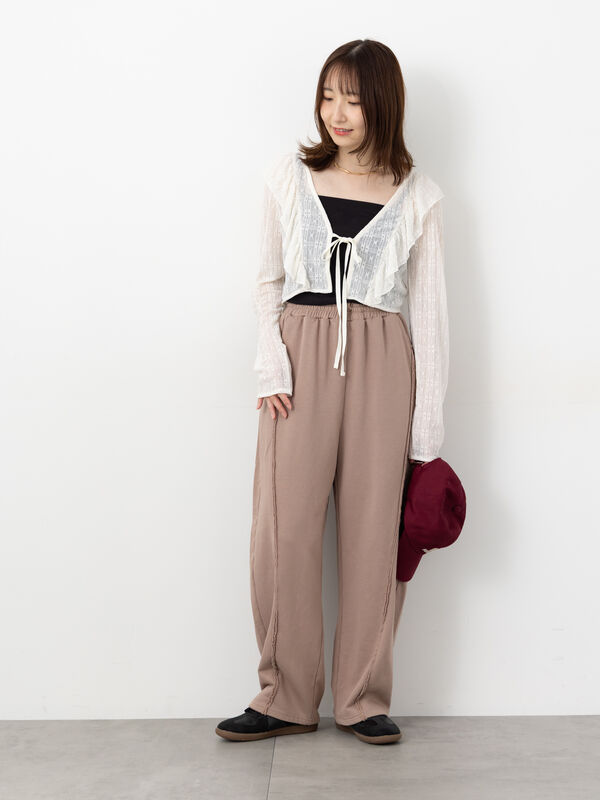 アウトシームスウェットカーブパンツ《2025autumn catalog item