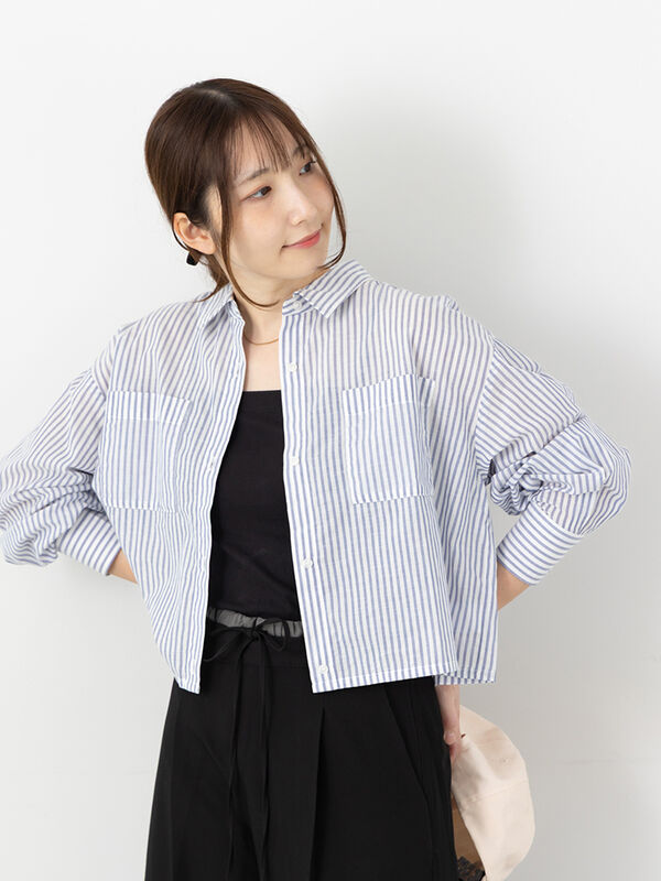 アソートクロップドシャツ（ネイビー）｜Te chichi TERRASSE（テチチ テラス）通販