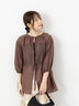 前後2WAYドロストチュニック(オフホワイト/チャコールグレー/ブラウン)|Te chichi TERRASSE(テチチ テラス)通販
