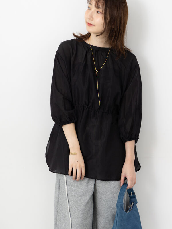 セール】 前後2WAYドロストチュニック（オフホワイト