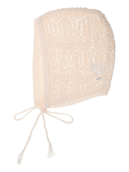 クロシェ編み風ニットキャップ《2025autumn catalog item》（オフホワイト/ブラック）｜Te chichi TERRASSE（テチチ テラス）通販