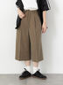ダブルウエストクロップド丈パンツ《2025autumn catalog item》(モカ)|Te chichi TERRASSE(テチチ テラス)通販