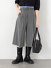 ダブルウエストクロップド丈パンツ《2025autumn catalog item》(チャコールグレー/ブラック/モカ)|Te chichi TERRASSE(テチチ テラス)通販
