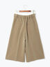 ダブルウエストクロップド丈パンツ《2025autumn catalog item》(チャコールグレー/ブラック/モカ)|Te chichi TERRASSE(テチチ テラス)通販