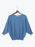 金釦ドルマンスリーブニット(ブルー)|Te chichi TERRASSE(テチチ テラス)通販