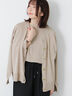 金釦Vネックリラックスカーディガン(ベージュ)|Te chichi TERRASSE(テチチ テラス)通販