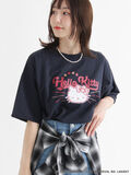 【HELLO KITTY】ミニ裏毛プリント5分袖トップス（ネイビー）｜Te chichi TERRASSE（テチチ テラス）通販